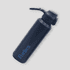 A drink bottle in navy blue with a screw-top lid and a logo.