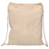 A beige Calico drawstring bag with two drawstrings and a simple design. It has a small logo on it.