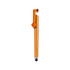 An orange 3 in 1 QR Code pen with a sleek design and a clip for easy attachment.