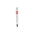 A ballpoint pen with a white body featuring colourful heart and heartbeat designs, and the text "make it better".
