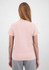 A light pink women's short sleeve tee displayed from the back, featuring a plain design and no visible logos.