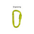 Custom D Shape Camping Carabiner