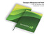 Two A5 notebooks with a vibrant green and yellow design, featuring a logo on the cover.