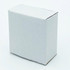 A small plain white cardboard box with a flat top and sides, suitable for packaging.