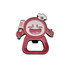 A drink bottle opener in red and silver, featuring a chef character with a rolling pin and a smiling expression.