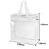 A clear tote bag with a white shoulder strap, featuring dimensions of 330mm x 310mm x 120mm.