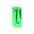 A clear green jelly wine ice bag featuring a textured surface and green fabric handles. It has a logo on one side.
