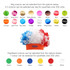 A headband wig featuring a mix of red, white, and blue curly hair. Includes various colour options for selection.