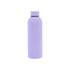 A drink bottle featuring a rubber-coated exterior in lavender, designed with a double wall for insulation.