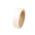 A roll of washi tape in a creamy white colour, featuring a cardboard core. The product includes a logo.