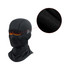 A black Winter Balaclava Cycling Face Mask with a flame design on the eye area, featuring a logo.