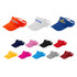 A collection of Sandwich Sun Visors in various colours, featuring different styles and a logo on some visors.