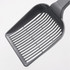 A large cat litter scoop in grey, featuring a wide, slotted scoop design for easy sifting.