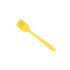 A yellow silicone pastry brush with a long handle and flexible bristles, suitable for baking.