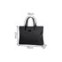 A black nylon briefcase with two handles, measuring 39cm x 27cm x 6cm. It features a subtle logo.
