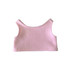 A pink plush doll basic tank top with a simple sleeveless design and soft fabric texture. It features a branding logo.