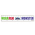 A ruler featuring the text "MEGA Spelling MONSTER" alongside a cartoon monster graphic, designed with a colorful design.