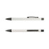 A set of two Aspen Paper Pens in white with black accents, featuring clips for easy attachment.