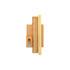 A stationery set featuring a wooden ruler, two pencils, and a pencil sharpener, all neatly arranged.