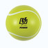 A bright yellow Hi Bounce Tennis Ball with a sleek design featuring a logo in black and white.