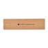 A cardboard box featuring a logo, designed for packaging a pen or similar item.