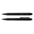 A sleek black pen and stylus combination, featuring a smooth design and a clip for easy attachment.