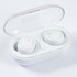 Tempest TWS Earbuds in a charging case. The case is white with a transparent lid, featuring two earbuds inside.