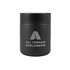 A food container featuring a sleek black design with a lid, adorned with the logo "ALL TERRAIN EXPLORERS."