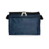 A navy blue zipped bag with a smooth finish and a front pocket, suitable for storing small items.