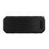 A water-resistant speaker featuring a robust design with a mesh front and control buttons on one side.