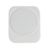 A 3-in-1 wireless charger in a sleek white design, featuring a round charging surface.