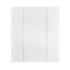 A large white magnetic gift box with foldable corners for easy assembly and storage.