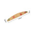 A bamboo nail file with a floral design, measuring 178mm in length and 28mm in width. It has a natural colour.