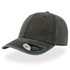 A green mid-visor cap with a rounded crown and a curved brim, featuring a branding label.