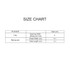 A size chart displaying measurements for a plush doll racing suit set, including cap and suit dimensions in centimetres.