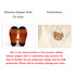 Ear-shaped crew socks in various colours featuring silicone gripper dots on the sole and embroidered detailing.