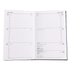 A weekly diary featuring a clean layout with dates, lines for notes, and a calendar section, in a simple design.