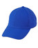 A blue wool blend cap with a curved visor and a stitched crown. Features a logo on the side.