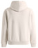 A unisex premium fleece oversized hoodie in a soft cream colour, featuring a large hood and a relaxed fit.