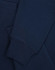 A navy unisex premium fleece oversized hoodie with a cuff and pocket detail. Features a logo.