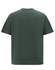 A dark green unisex oversized cotton tee with a simple, plain design and short sleeves. It features a logo on the front.