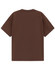 A brown unisex heavy cotton oversized tee with a simple design and no visible branding.