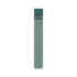 A custom PU bookmark in teal, featuring a smooth surface and two brass rivets at the top.