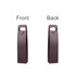 A wine bottle bag in deep brown with stitching details and a handle for easy carrying. Features front and back views.