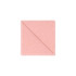A pink PU bookmark with a stitched border, featuring a smooth surface and a slight fold. Includes a logo.