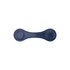 A navy PU leather magnetic bookmark with a smooth surface and stitched detailing. It features a simple, curved design.