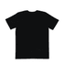 A black classic tee featuring a simple, unembellished design with a crew neck and short sleeves.