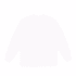 A long sleeve tee in a plain white design, featuring a logo on the front.