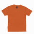An orange Youth Core Tee with a crew neck and short sleeves, featuring a label inside.