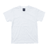 A white T-shirt featuring a simple design and a branded label. Suitable for casual wear.